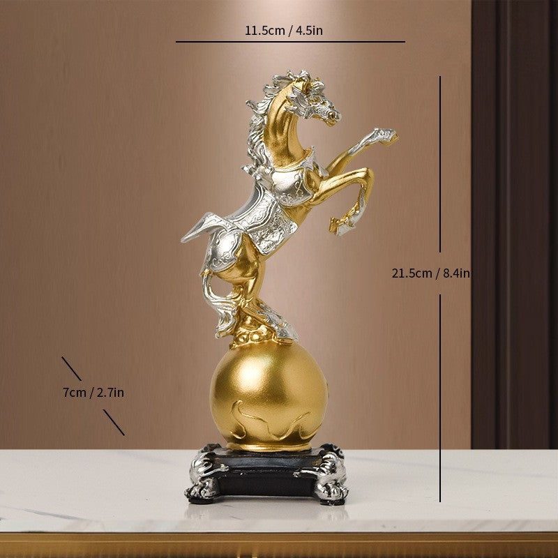 Abstract Horse Statue Home Living Room Bookshelf Desktop Resin Crafts Ornaments