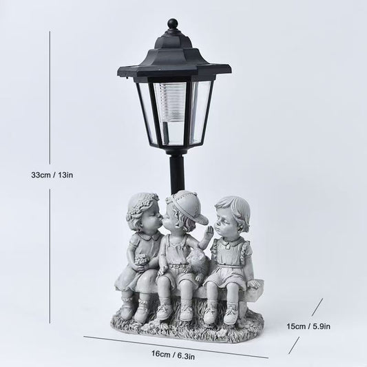 Solar Hexagonal Garden Lights Animal Courtyard Ornaments Creative Synthetic Resin Crafts Ranch Park Outdoor Flower Bed Decorative Lights Modern Minimalist Landscape Lights Automatic Nighttime Illumination Multiple Animal Shapes