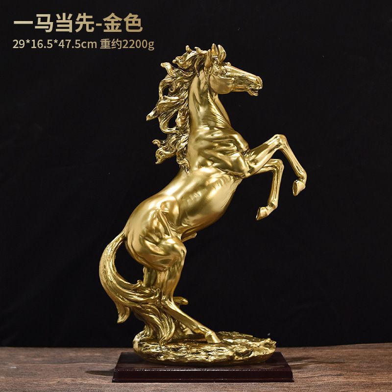 Abstract Horse Statue Home Living Room Bookshelf Desktop Resin Crafts Ornaments