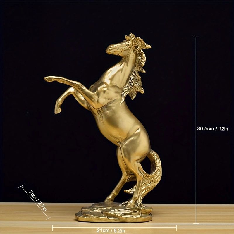 Abstract Horse Statue Home Living Room Bookshelf Desktop Resin Crafts Ornaments